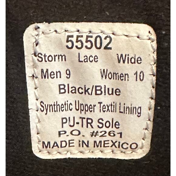 Dr Zen Therapeutic shoes Size 9 Men’s/10 Women’s Wide Black & Blue Storm 55502 - Picture 6 of 7